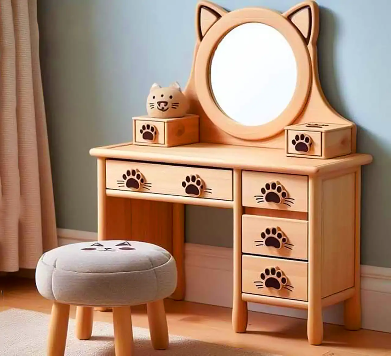 میز میکاپ فانتزی دخترانه